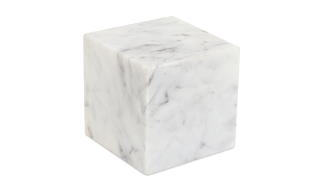 Cora Cube Tabletop Accent Banswara Purple White Marble by Moe's Home at Eve Furniture