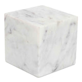 Cora Purple White Marble Cube Tabletop