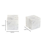 Cora Purple White Marble Cube Tabletop by Moe's Home at Eve Furniture