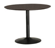 Cora Walnut and Black Round Dining Table by Coaster at Eve Furniture