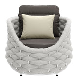 Coral Gray Reef Outdoor Accent Chair by Zuomod at Eve Furniture