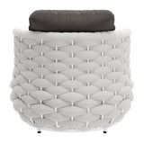 Coral Gray Reef Outdoor Accent Chair by Zuomod at Eve Furniture
