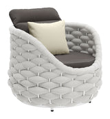 Coral Gray Reef Outdoor Accent Chair by Zuomod at Eve Furniture