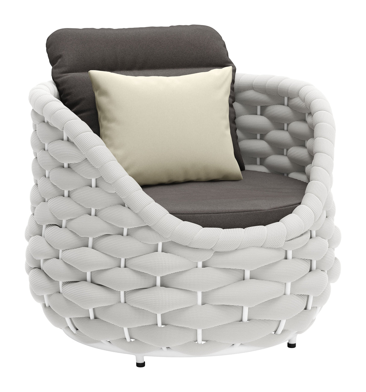 Coral Gray Reef Outdoor Accent Chair by Zuomod at Eve Furniture