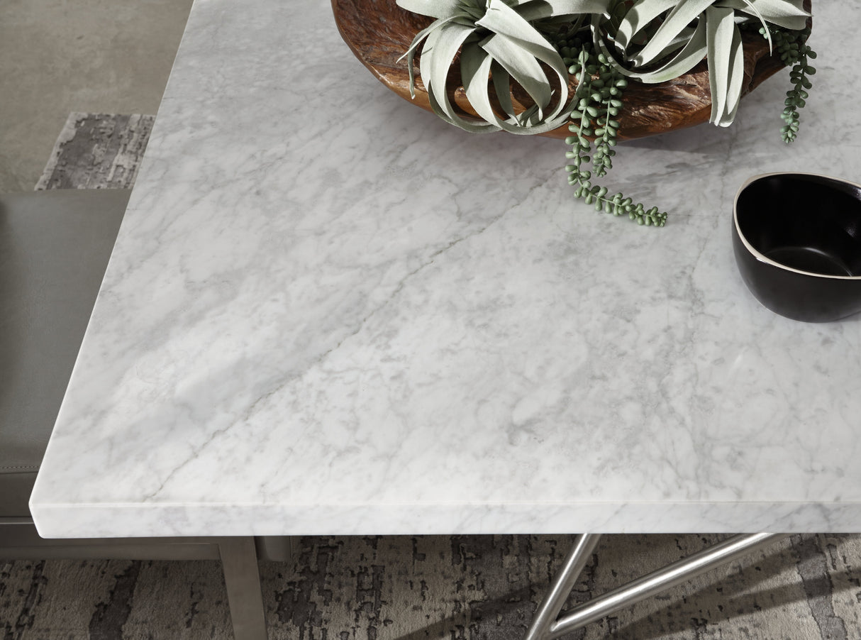 Coral Marble Rectangular Dining Table by Modus Furniture at Eve Furniture