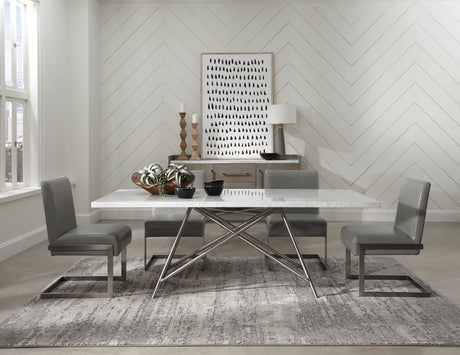 Coral Marble Top Rectangular Sideboard in Antique Grey by Modus Furniture at Eve Furniture
