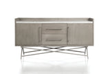 Coral Marble Top Rectangular Sideboard in Antique Grey by Modus Furniture at Eve Furniture