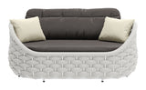 Coral Reef Gray Outdoor Loveseat by Zuomod at Eve Furniture