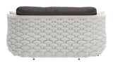 Coral Reef Gray Outdoor Loveseat by Zuomod at Eve Furniture