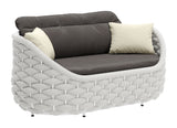 Coral Reef Gray Outdoor Loveseat by Zuomod at Eve Furniture