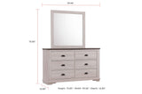 Coralee Chalk and Gray Dresser by Crown Mark at Eve Furniture