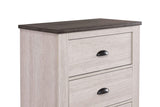 Coralee Chalk and Gray Nightstand by Crown Mark at Eve Furniture