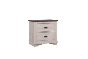 Coralee Chalk and Gray Nightstand by Crown Mark at Eve Furniture