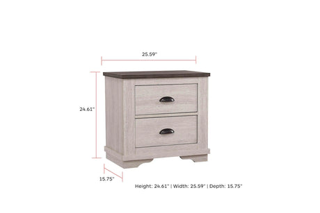 Coralee Chalk and Gray Sleigh Bedroom Set by Crown Mark at Eve Furniture