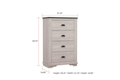 Coralee Chalk and Gray Sleigh Bedroom Set by Crown Mark at Eve Furniture
