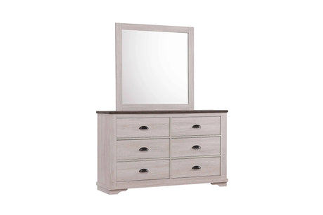 Coralee Chalk and Gray Sleigh Bedroom Set by Crown Mark at Eve Furniture