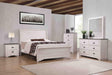 Coralee Chalk and Gray Sleigh Bedroom Set by Crown Mark at Eve Furniture