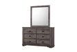 Coralee Gray Bedroom Mirror (Mirror Only) by Crown Mark at Eve Furniture