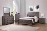 Coralee Gray King Sleigh Bed by Crown Mark at Eve Furniture