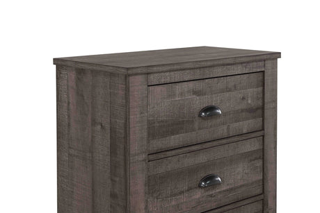 Coralee Gray Sleigh Bedroom Set by Crown Mark at Eve Furniture
