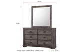 Coralee Gray Sleigh Bedroom Set by Crown Mark at Eve Furniture