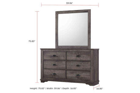 Coralee Gray Sleigh Bedroom Set by Crown Mark at Eve Furniture