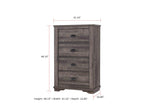 Coralee Gray Sleigh Bedroom Set by Crown Mark at Eve Furniture
