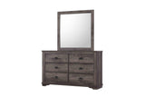 Coralee Gray Sleigh Bedroom Set by Crown Mark at Eve Furniture