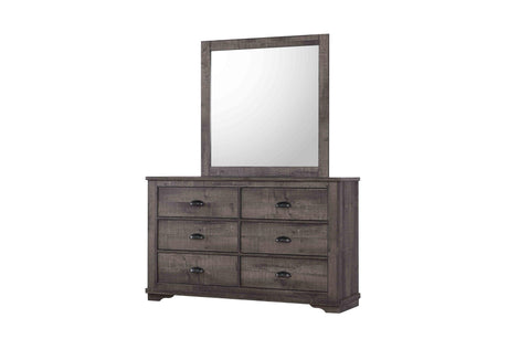 Coralee Gray Sleigh Bedroom Set by Crown Mark at Eve Furniture