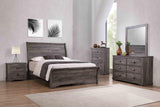 Coralee Gray Sleigh Bedroom Set by Crown Mark at Eve Furniture