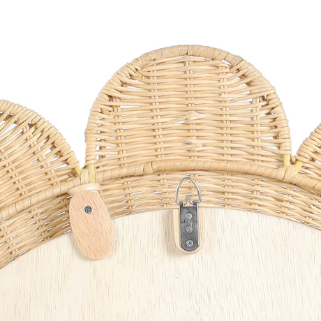 Coralie Rattan Round Mirror by TOV Furniture at Eve Furniture