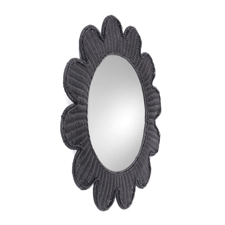 Coralie Rattan Round Mirror by TOV Furniture at Eve Furniture