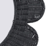 Coralie Rattan Round Mirror by TOV Furniture at Eve Furniture