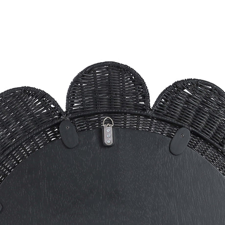 Coralie Rattan Round Mirror by TOV Furniture at Eve Furniture