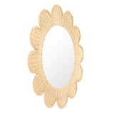 Coralie Rattan Round Mirror by TOV Furniture at Eve Furniture