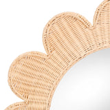 Coralie Rattan Round Mirror by TOV Furniture at Eve Furniture