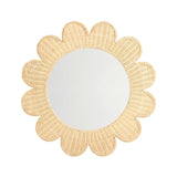 Coralie Rattan Round Mirror by TOV Furniture at Eve Furniture