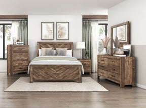 Corbin Brown Crossbuck Panel Bedroom Set by Homelegance at Eve Furniture