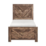 Corbin Brown Crossbuck Panel Youth Bedroom Set by Homelegance at Eve Furniture