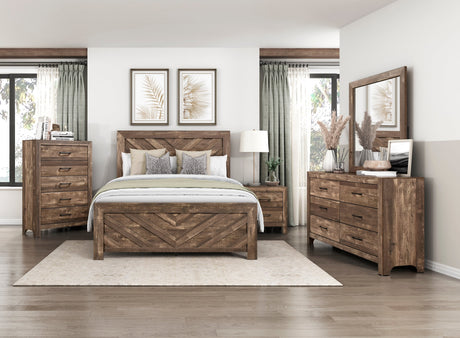 Corbin Brown Crossbuck Panel Youth Bedroom Set by Homelegance at Eve Furniture
