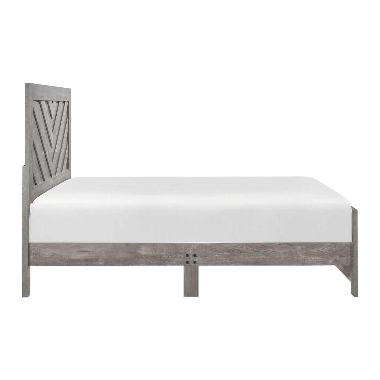 Corbin Gray Crossbuck California King Bed by Homelegance at Eve Furniture