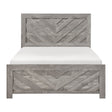 Corbin Gray Crossbuck California King Bed by Homelegance at Eve Furniture