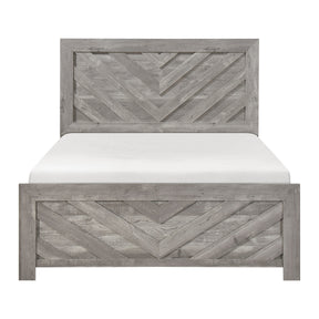 Corbin Gray Crossbuck California King Bed by Homelegance at Eve Furniture