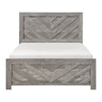 Corbin Gray Crossbuck Full Panel Bed by Homelegance at Eve Furniture