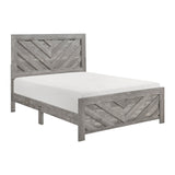 Corbin Gray Crossbuck Panel Bedroom Set by Homelegance at Eve Furniture