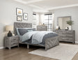 Corbin Gray Crossbuck Panel Bedroom Set by Homelegance at Eve Furniture