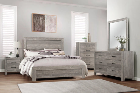 Corbin Gray Queen Panel Bed by Homelegance at Eve Furniture