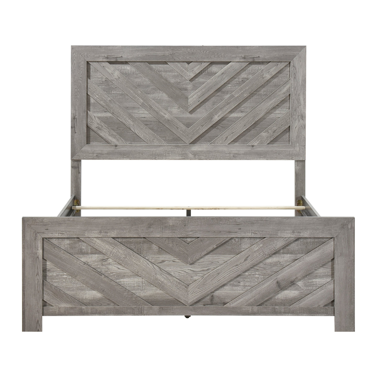 Corbin Gray Crossbuck Full Panel Bed by Homelegance at Eve Furniture