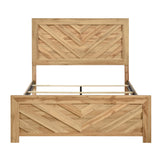 Corbin Natural Crossbuck Eastern King Bed by Homelegance at Eve Furniture