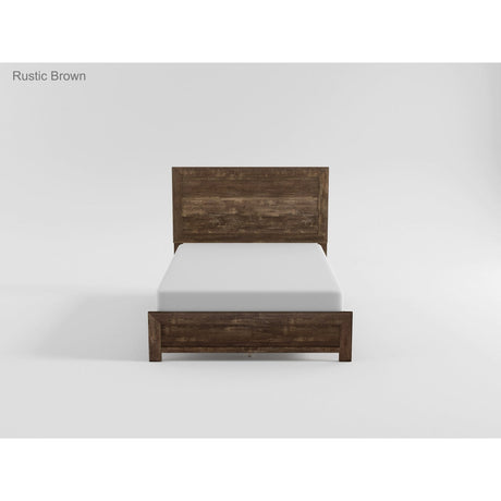 Corbin Natural Crossbuck Full Bed by Homelegance at Eve Furniture